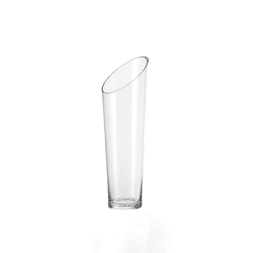 Vase 40 Dynamic oben schräg klar