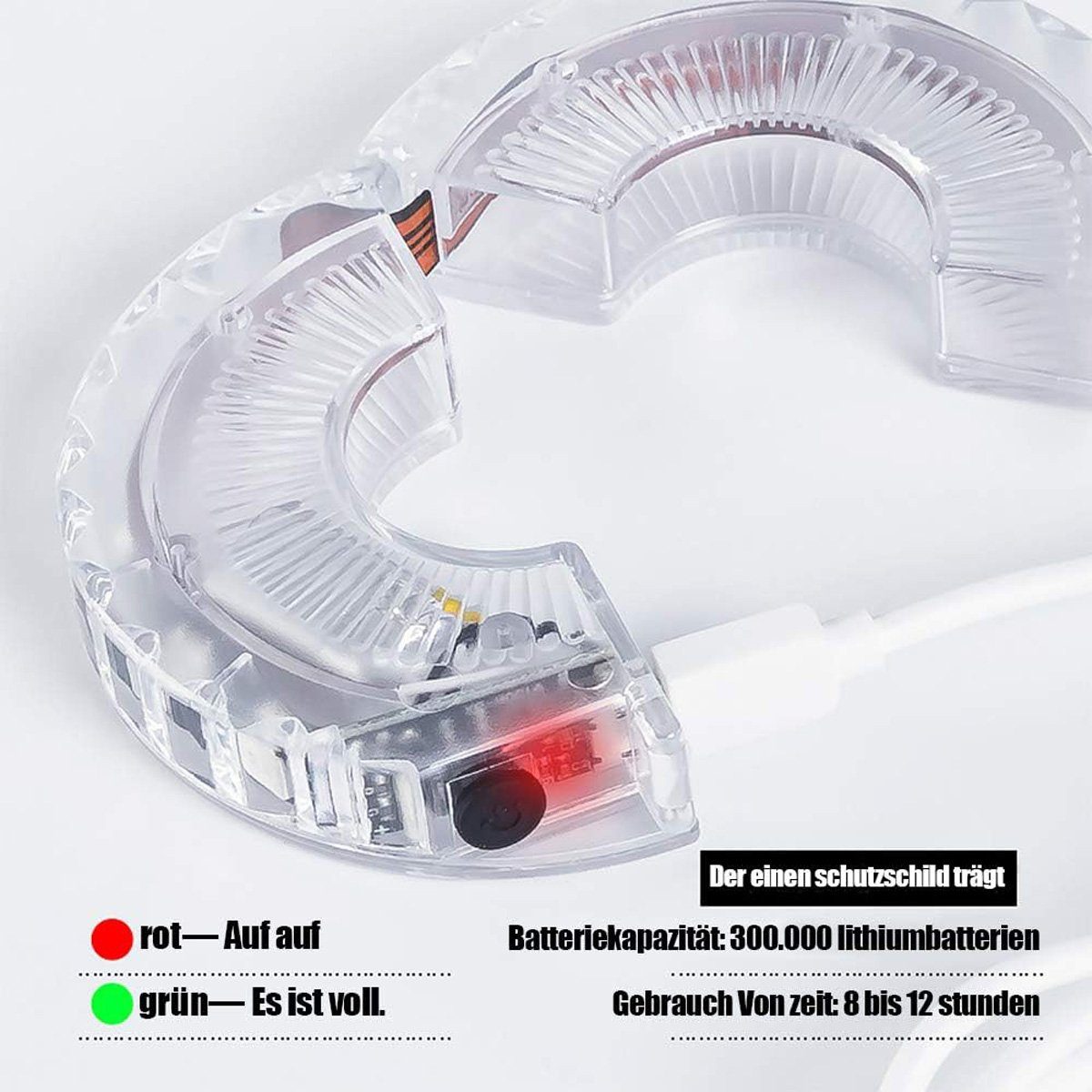 Yoyaxi Fahrradbeleuchtung Kinder-Scooter, LED-Licht, USB, 7 Farben, 18 Modi, wasserdicht