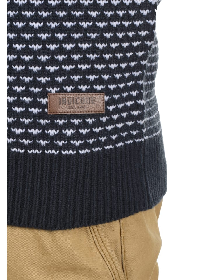 INDICODE Strickpullover IDCopent 35451MM Strickpulli aus Grobstrick in dunkelblau günstig kaufen