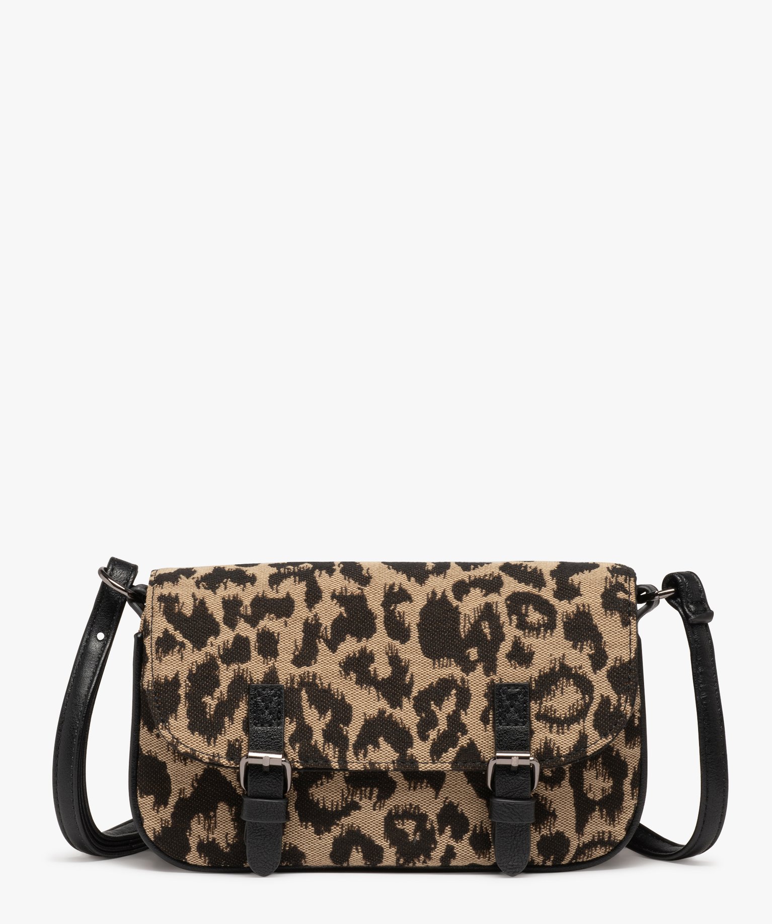 Sac besace compact à bandoulière réglable femme noir | GEMO