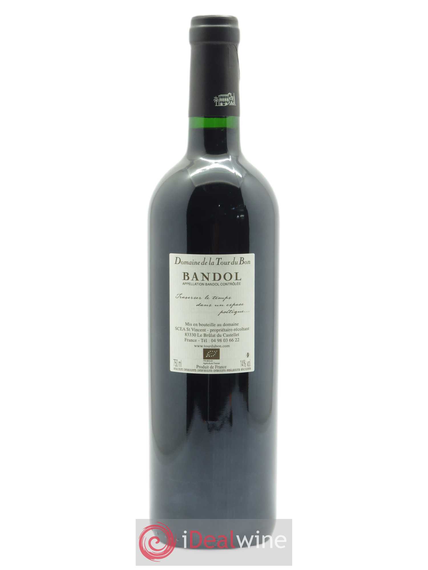 Bandol La Tour du Bon Agnès Henry  2019 - Lot de 1 Bouteille