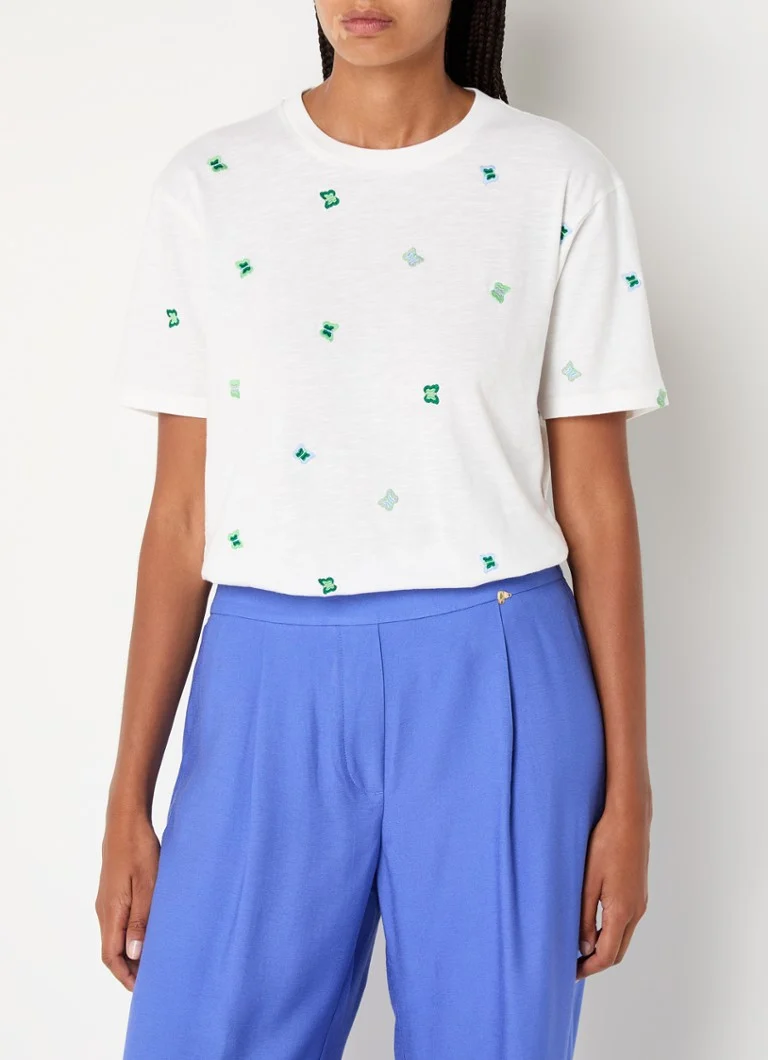 Fabienne Chapot organic cotton T-shirt with embroidery