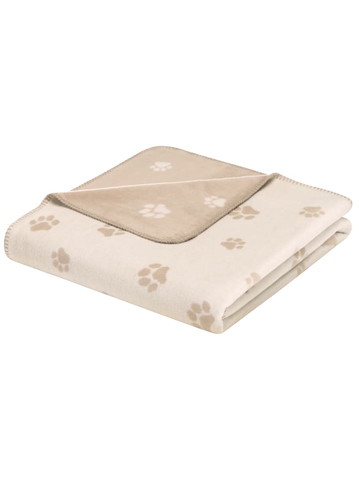 Cawö Cawö Wohndecken WE LOVE DOGS 62470 natur/beige - 33 in natur/beige - 33 günstig kaufen 150 x 200 cm