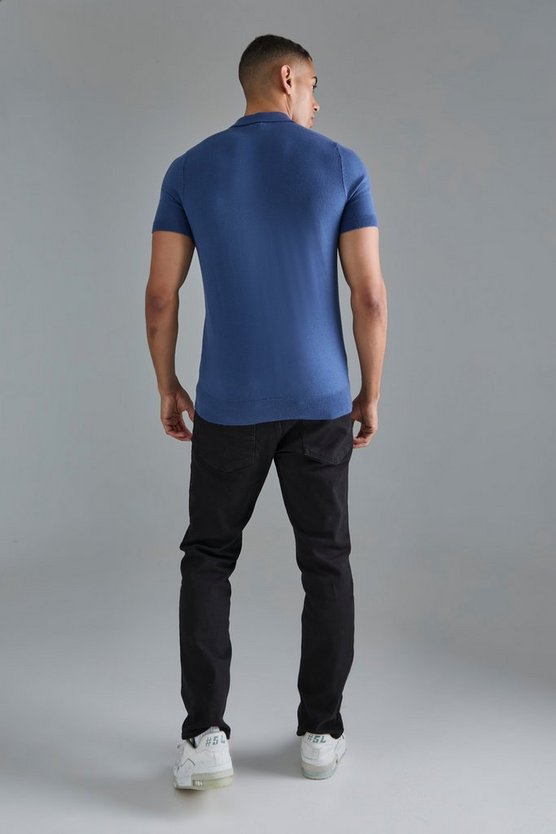 Kurzärmliges Colorblock Poloshirt