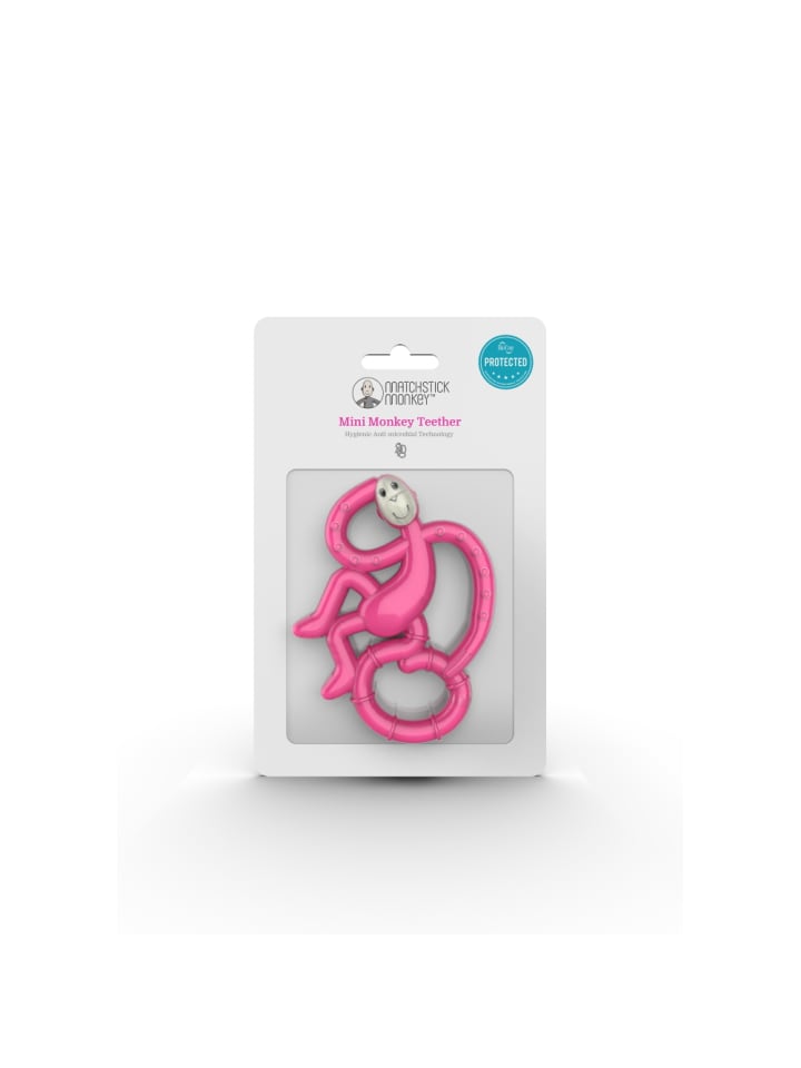 MATCHSTICK MONKEY Matchstick Monkey Beißring / Zahnungshilfe Affe mini rosa günstig kaufen onesize