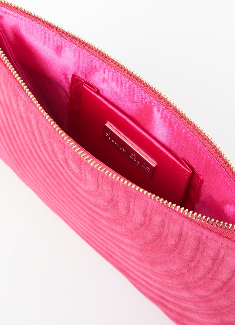 Phase Eight  Stitch clutch van geitensuède