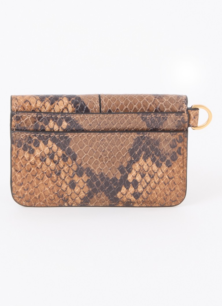 Portofel pentru carduri Zadig&Voltaire Borderline Snake Print din piele