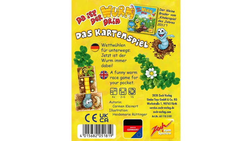 Zoch - Da ist der Wurm drin - Das Kartenspiel