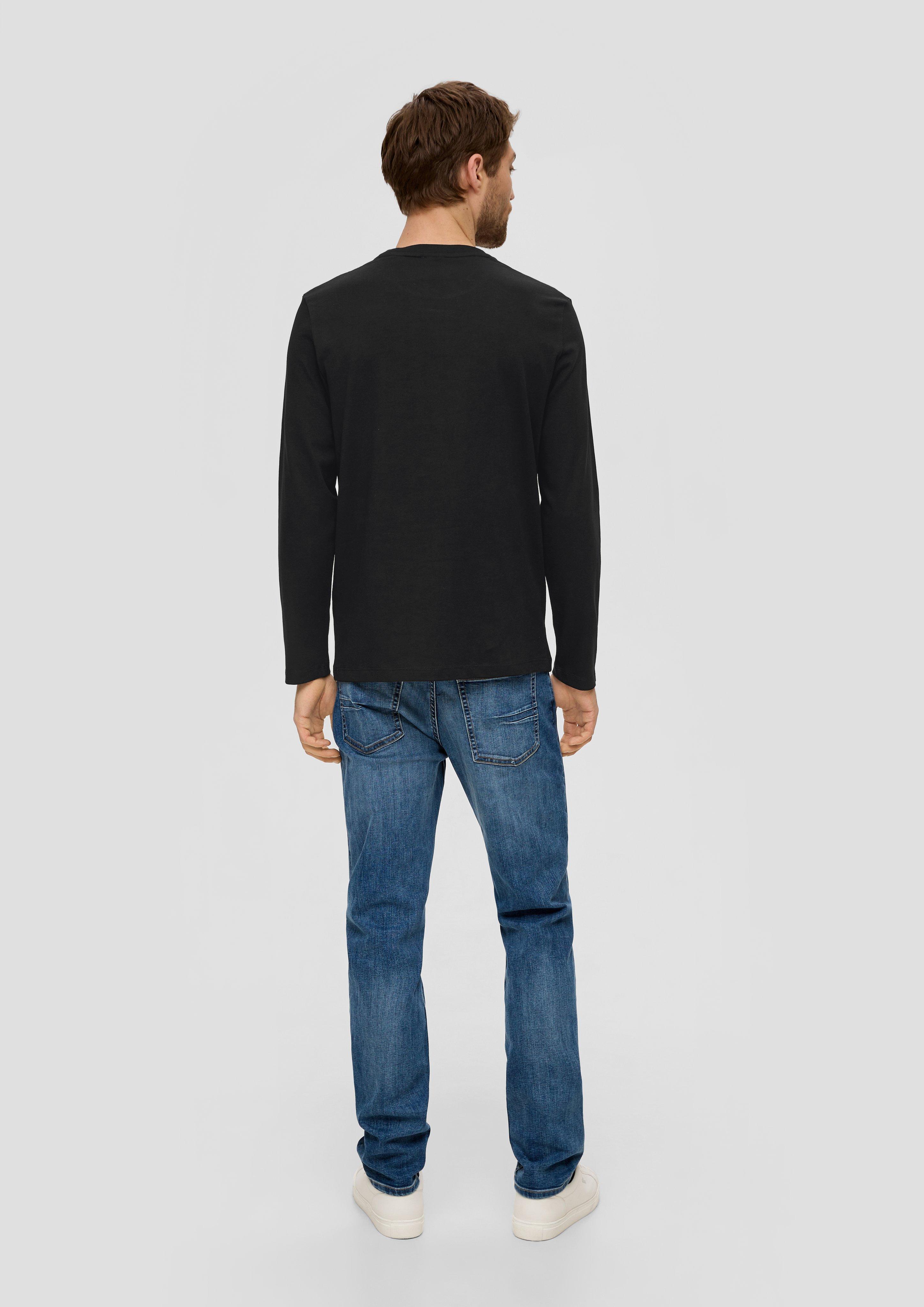 Longsleeve mit gummiertem Label-Print  2138671-99D1