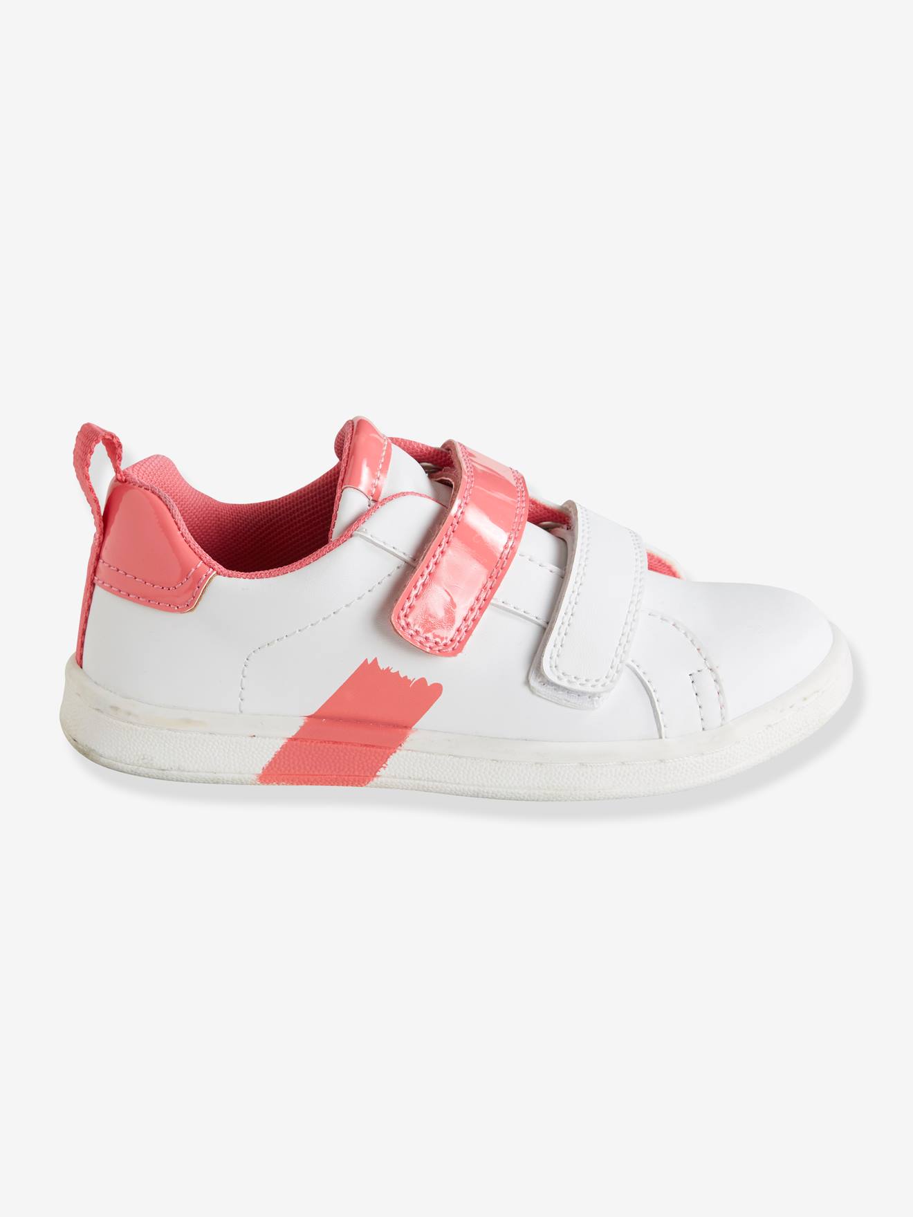 Tennis scratchées fille blanc