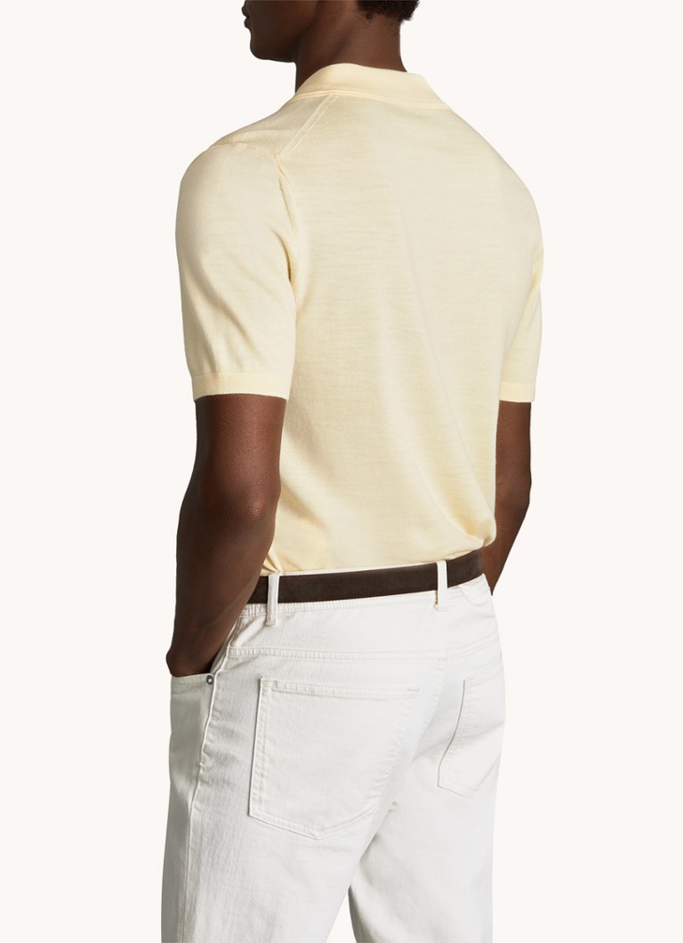 Tricou polo din lână Reiss Duchie slim fit