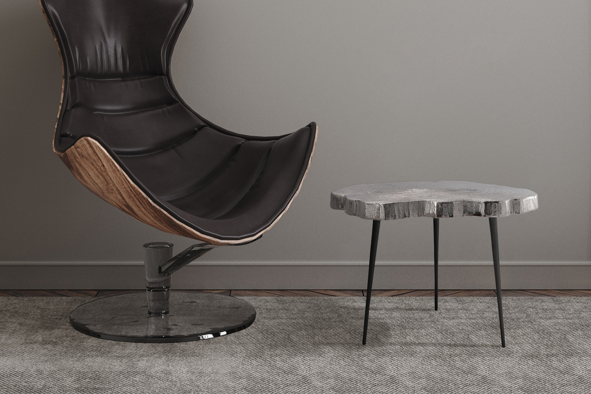 Kayoom Beistelltisch Wood Art 225 Silber
