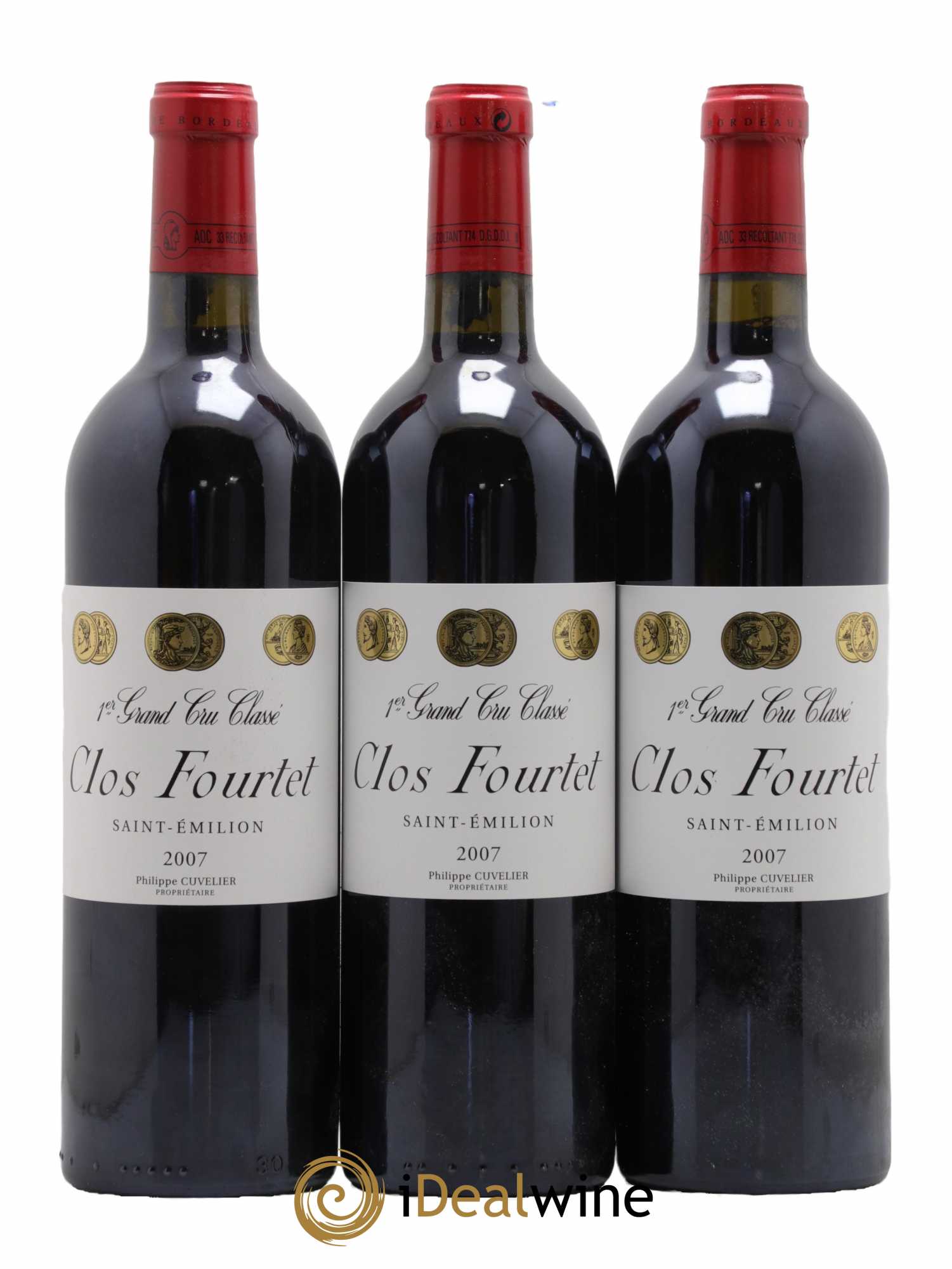 Clos Fourtet 1er Grand Cru Classé B  2007 - Lot de 6 Bouteilles