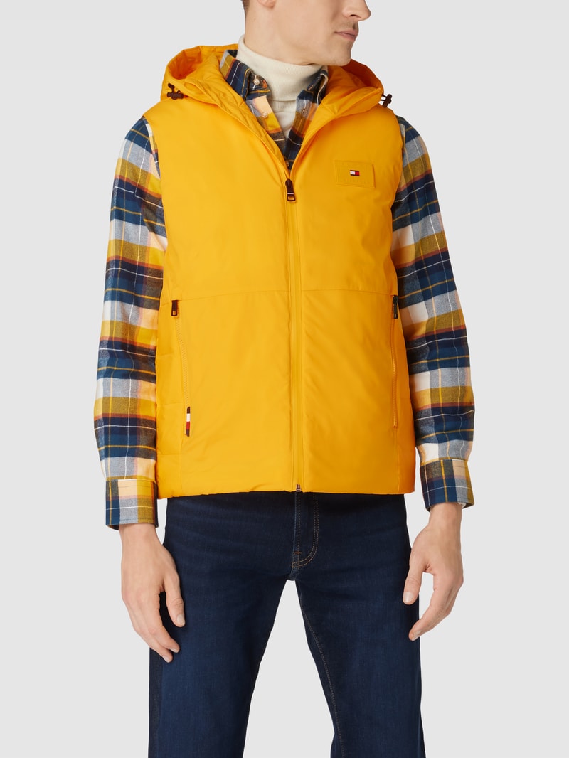 Weste mit Label-Patch in gelb
