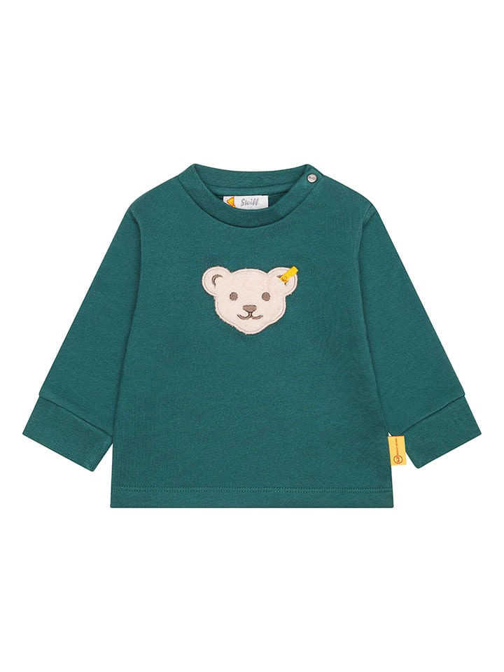 Steiff Sweatshirt in Dunkelgrün günstig kaufen