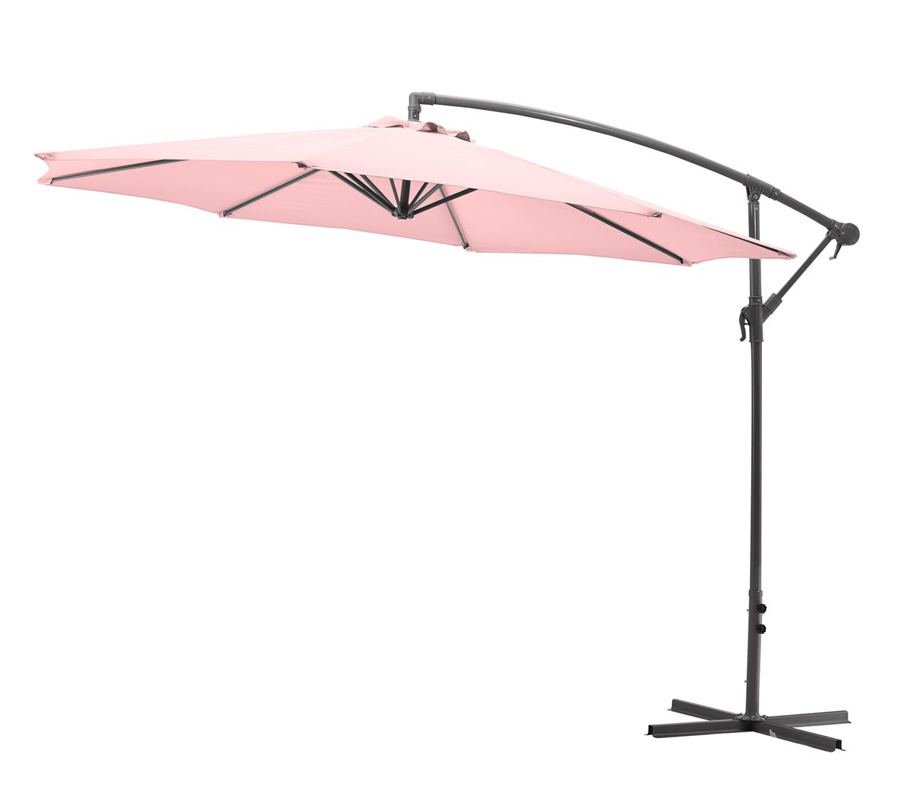 Gartenfreude Ampelschirm 300 cm,  pastell rosa