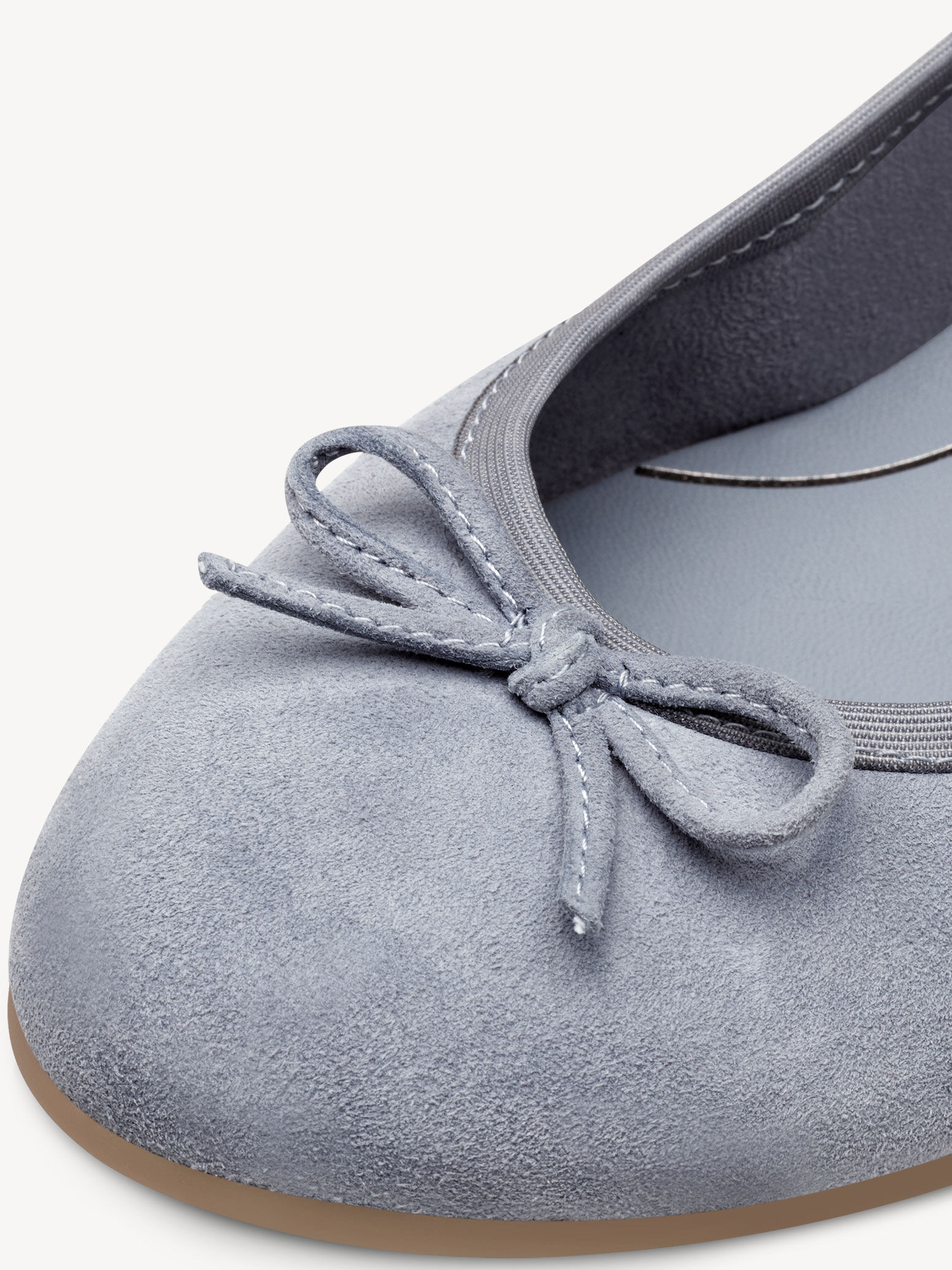 Ballerine en cuir - bleu