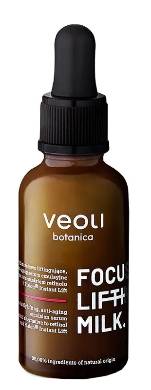 Veoli Botanica Focus Lifting Milk Momentinio stangrinamojo poveikio emulsinis serumas nuo senėjimo