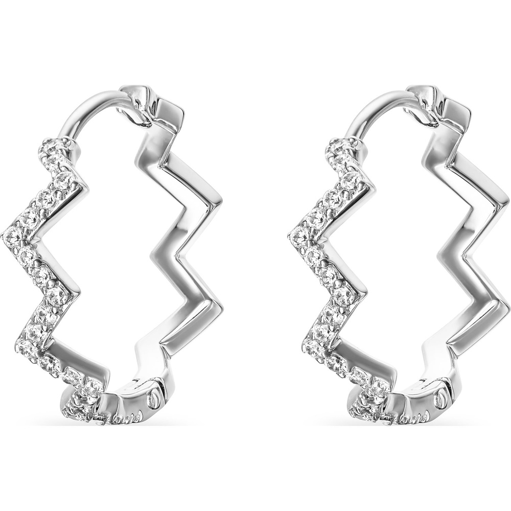FAVS Créoles 925 Argent Boucles d'oreilles
