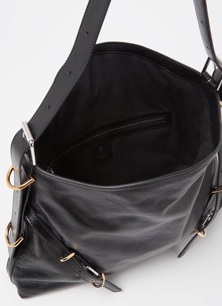 Borsa a tracolla media Givenchy Voyou in pelle di vitello