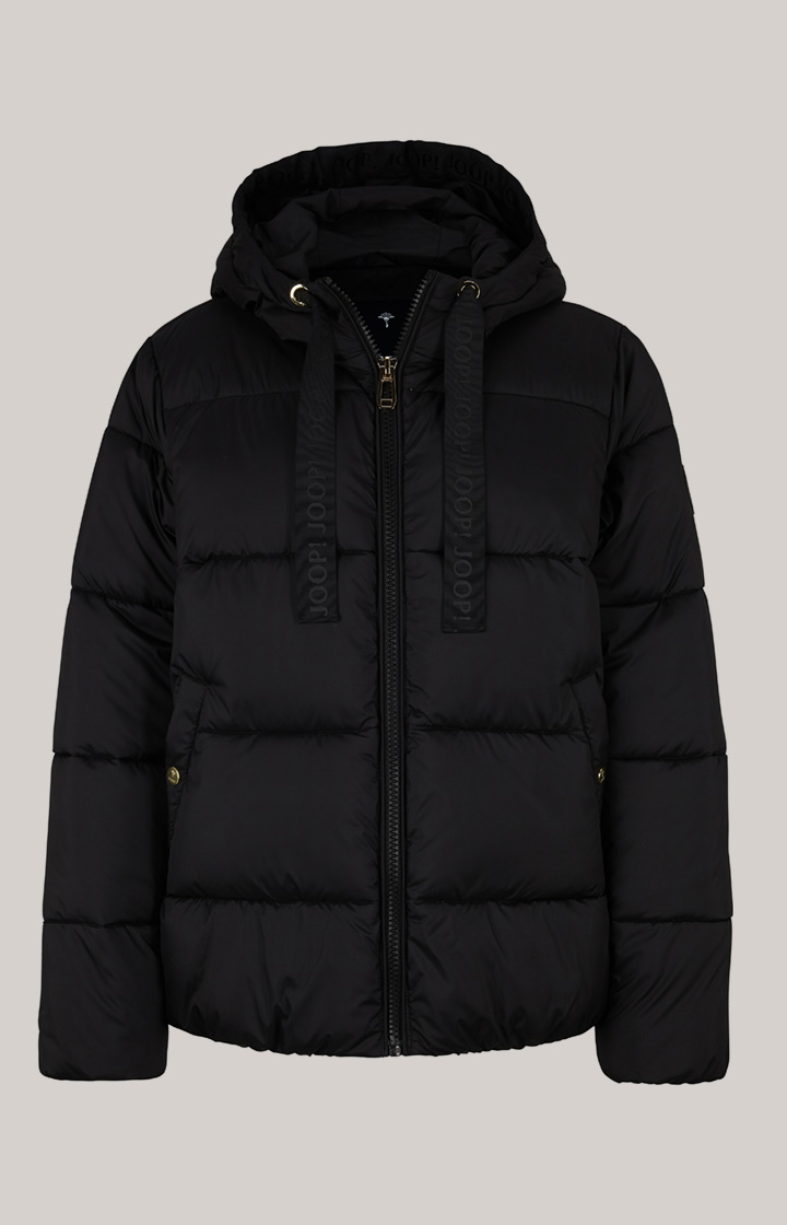 Oversized-Steppjacke in Schwarz