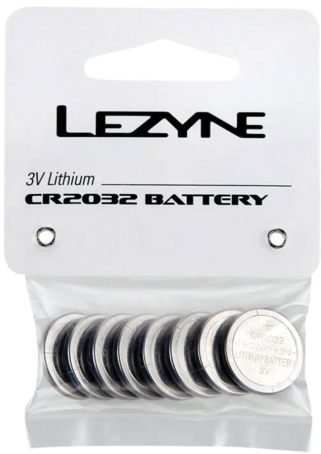 Lezyne CR 2032, 3,6 Volt Batterie für Femto Drive LED Light, 8 Stück