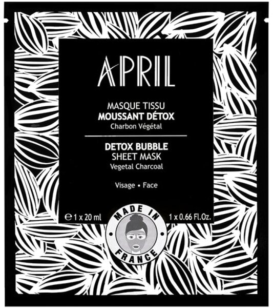 April Paris Masque Tissu Moussant Détox Gesichtsmaske