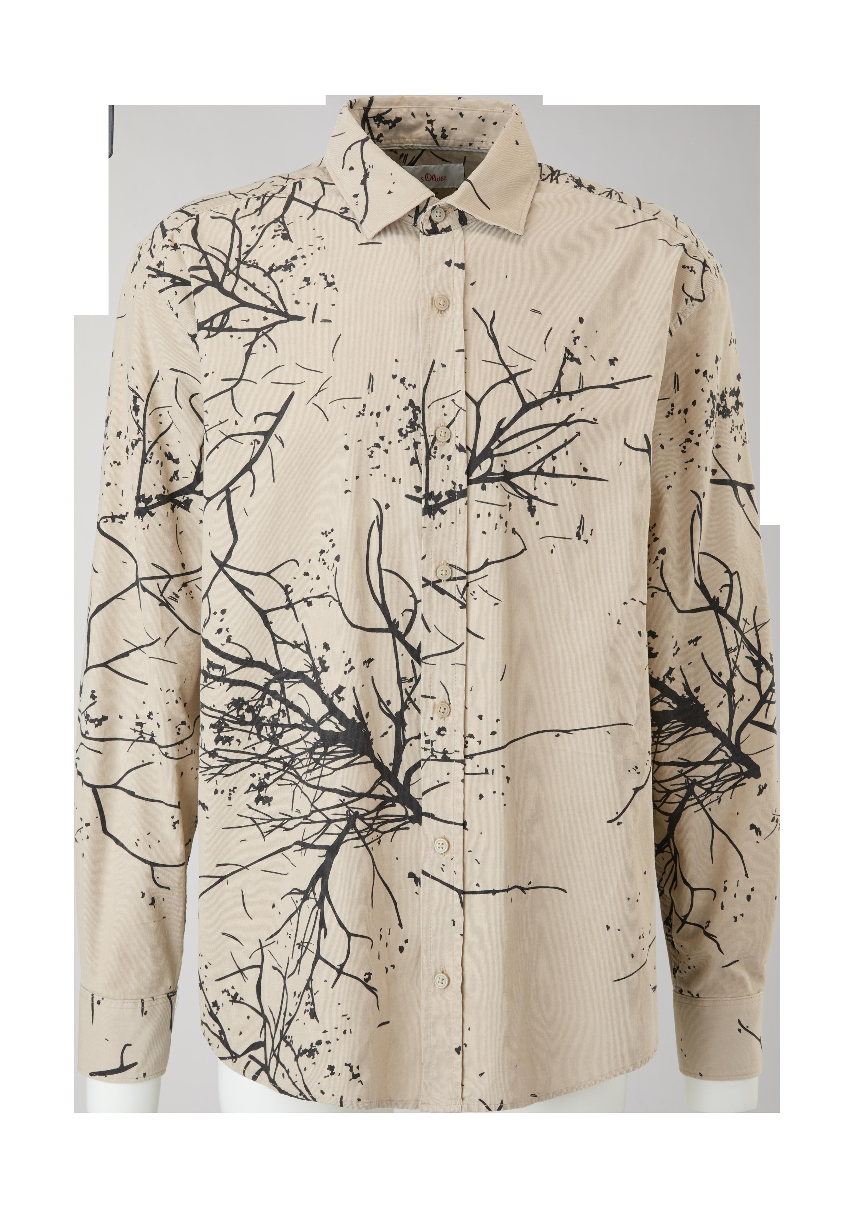 Relaxed: Hemd aus Feincord  2120976-80A3