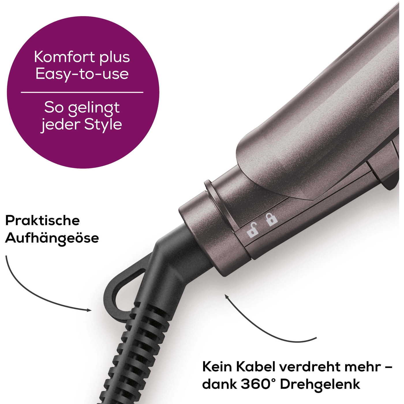 HS 15 Haarglätter-Schnell aufheizbarer und besonders schonender Haarglätter für ein vielseitiges Haarstyling