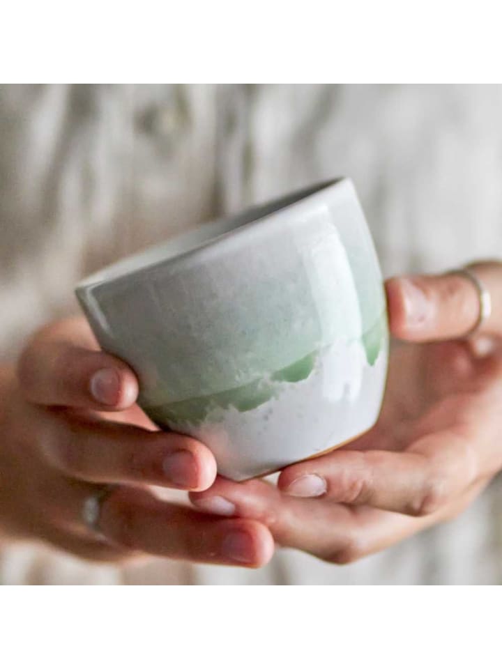 Bloomingville Becher PAULA KLEIN Grün Weiß günstig kaufen onesize
