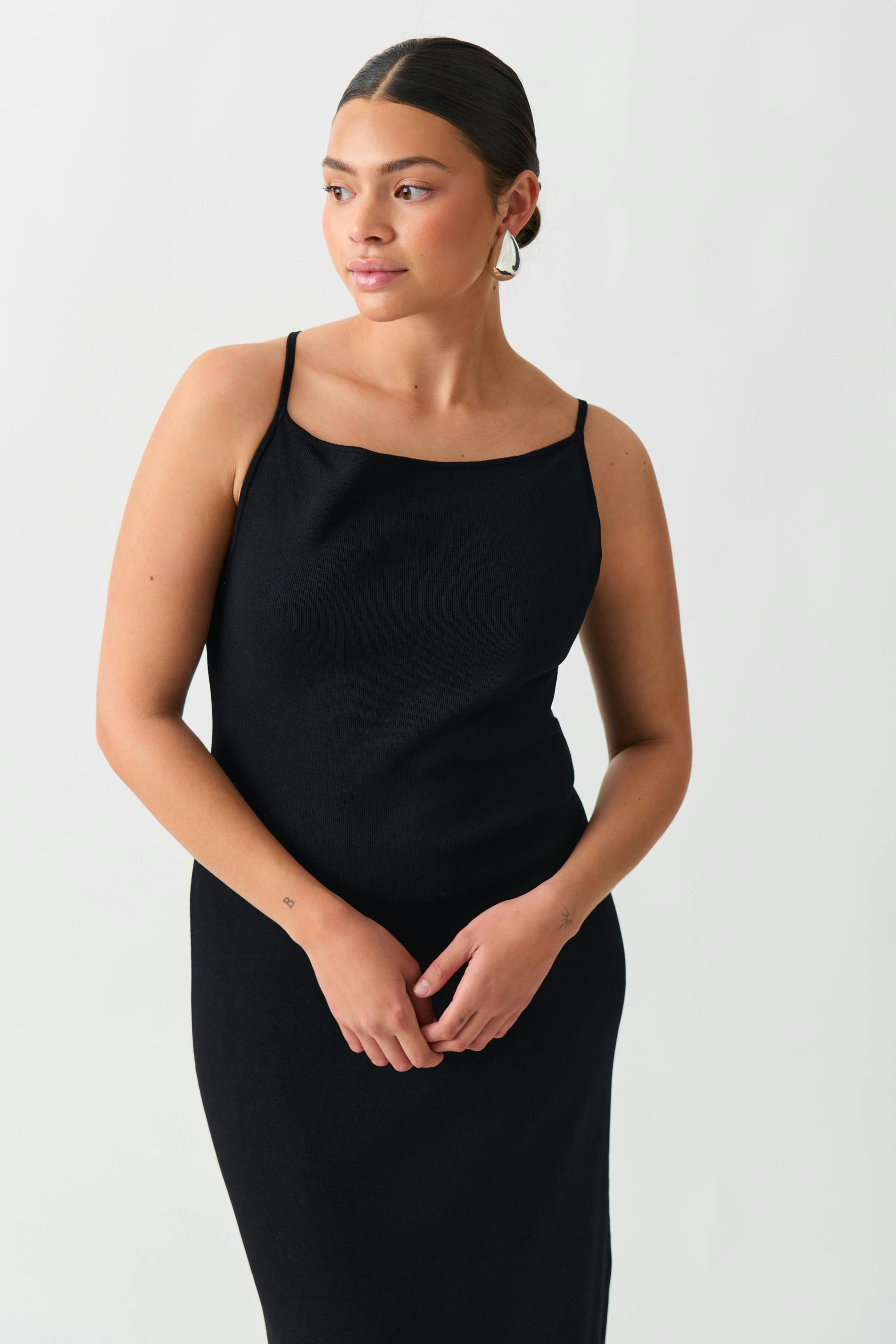 Knitted strap dress