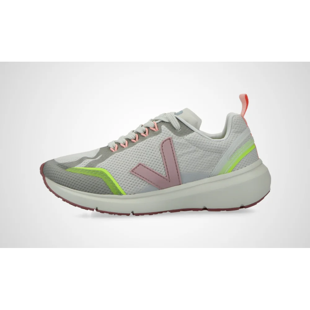 VEJA Condor 2 Alveomesh Natural Babe Jaune Fluo CL0102658 / weiss