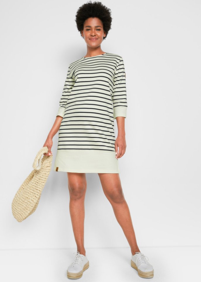 Sweatkleid mit 3/4-Arm