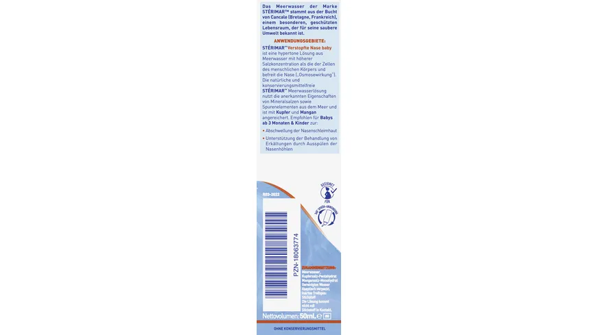 Stérimar 2 in 1 Nasenspray & Spülung für Babys 50 ml