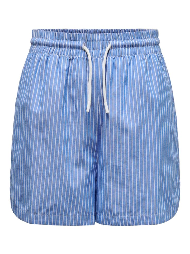 ONLY Legere Bermuda Shorts mit Nadelstreifen Design in Blau günstig kaufen S