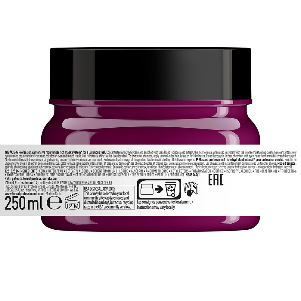 L'Oréal Professionnel Paris Curl Expression Intensive Moisturizer Mask Rich 250 ml