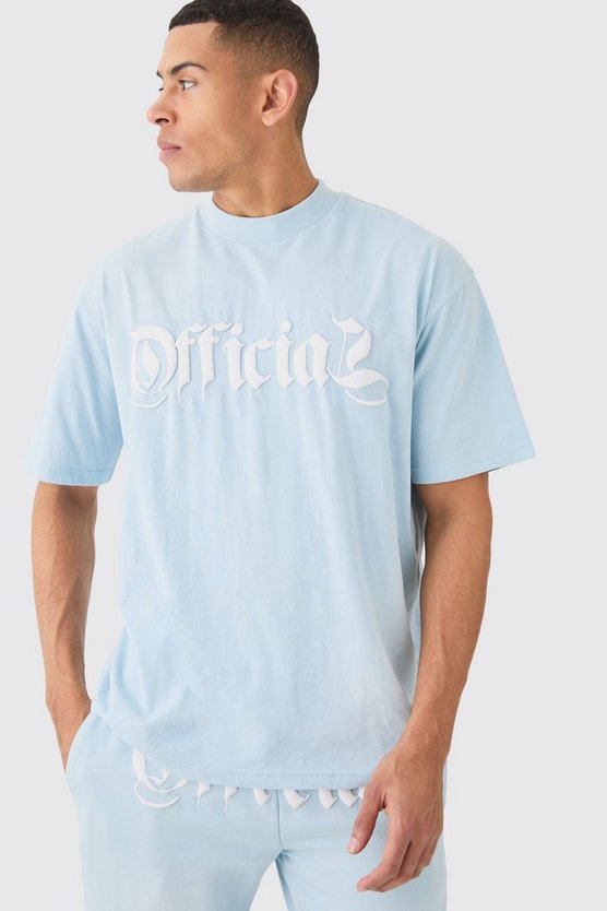 Oversize Trainingsanzug mit Spray-Waschung und Applikation