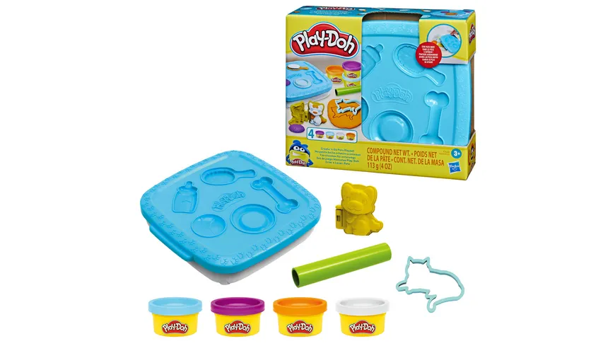 Hasbro - Play-Doh Knetboxen für unterwegs, 1 Stück, sortiert
