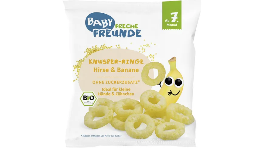 Freche Freunde Bio Knusper-Ringe Hirse & Banane 20 g