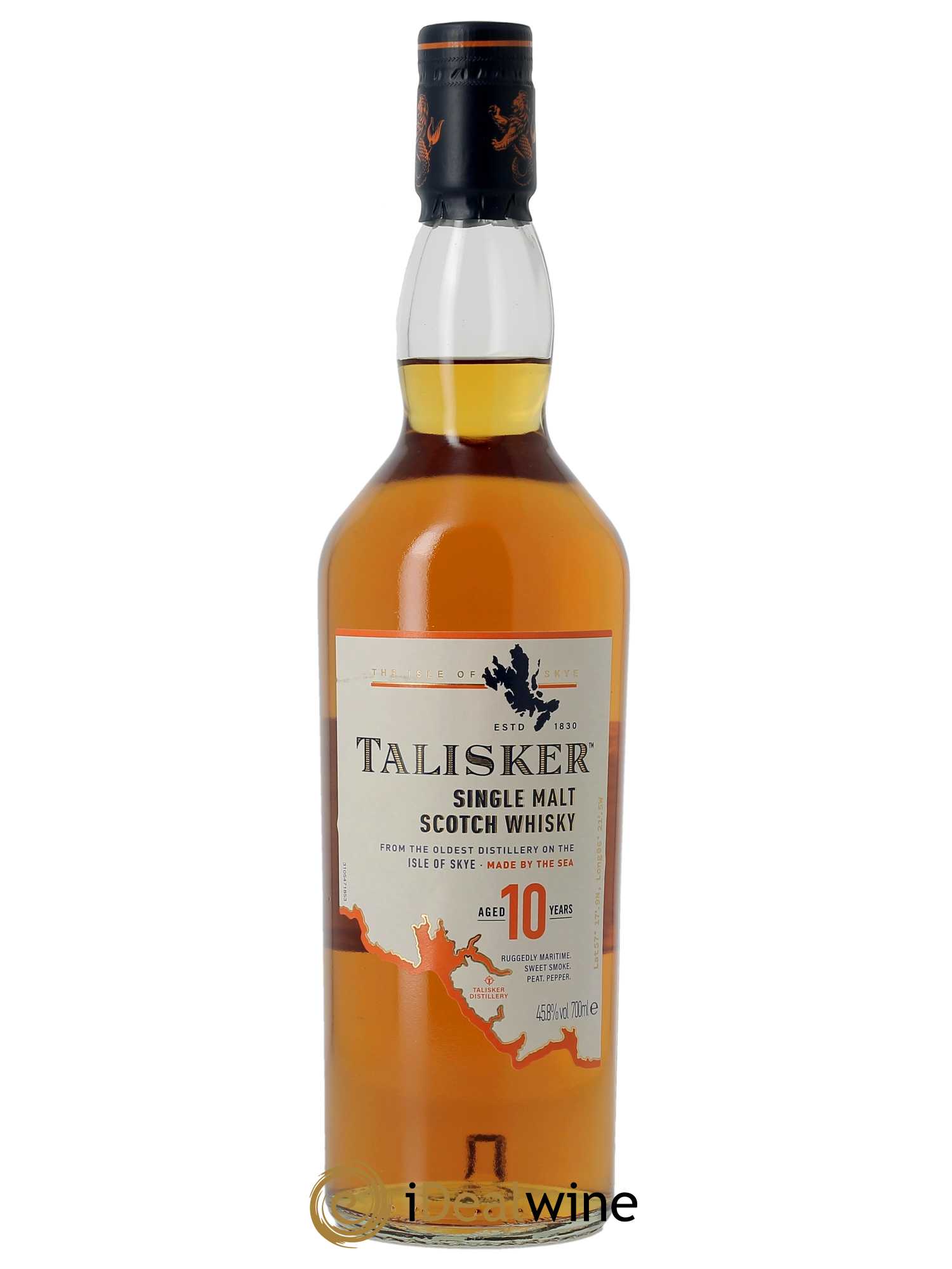 Whisky Talisker 10 ans Coffret Saveurs d Ecosse - 2 verres (70cl)  - Lot de 1 Bouteille