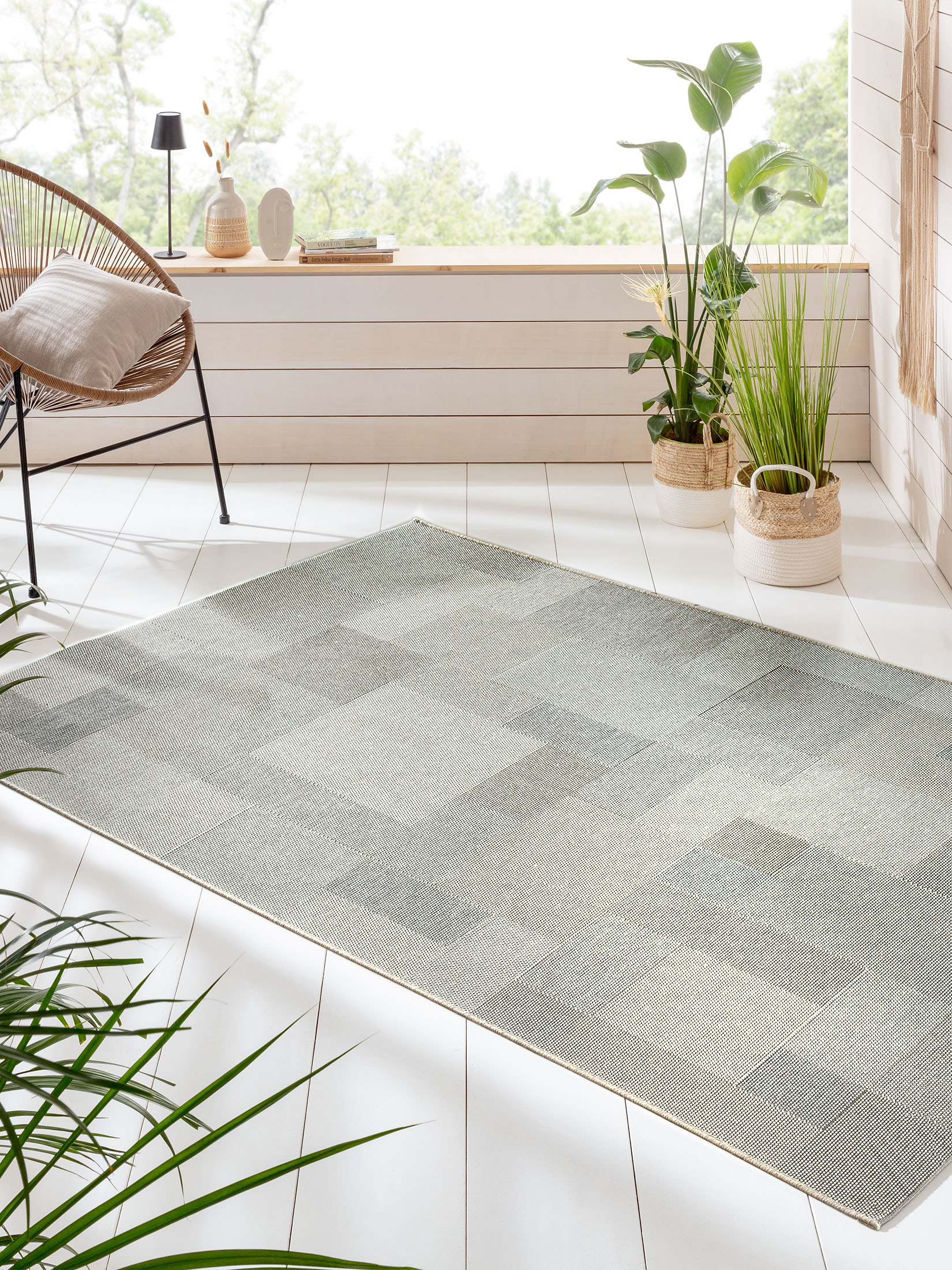 Arbelunda Outdoor-Teppich, Grau