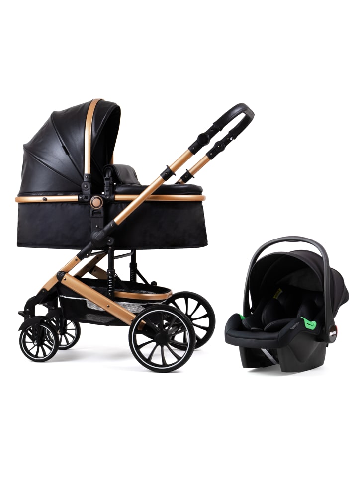 PIXINI Kalani Kinderwagen 3in1 Set gold/schwarz günstig kaufen onesize