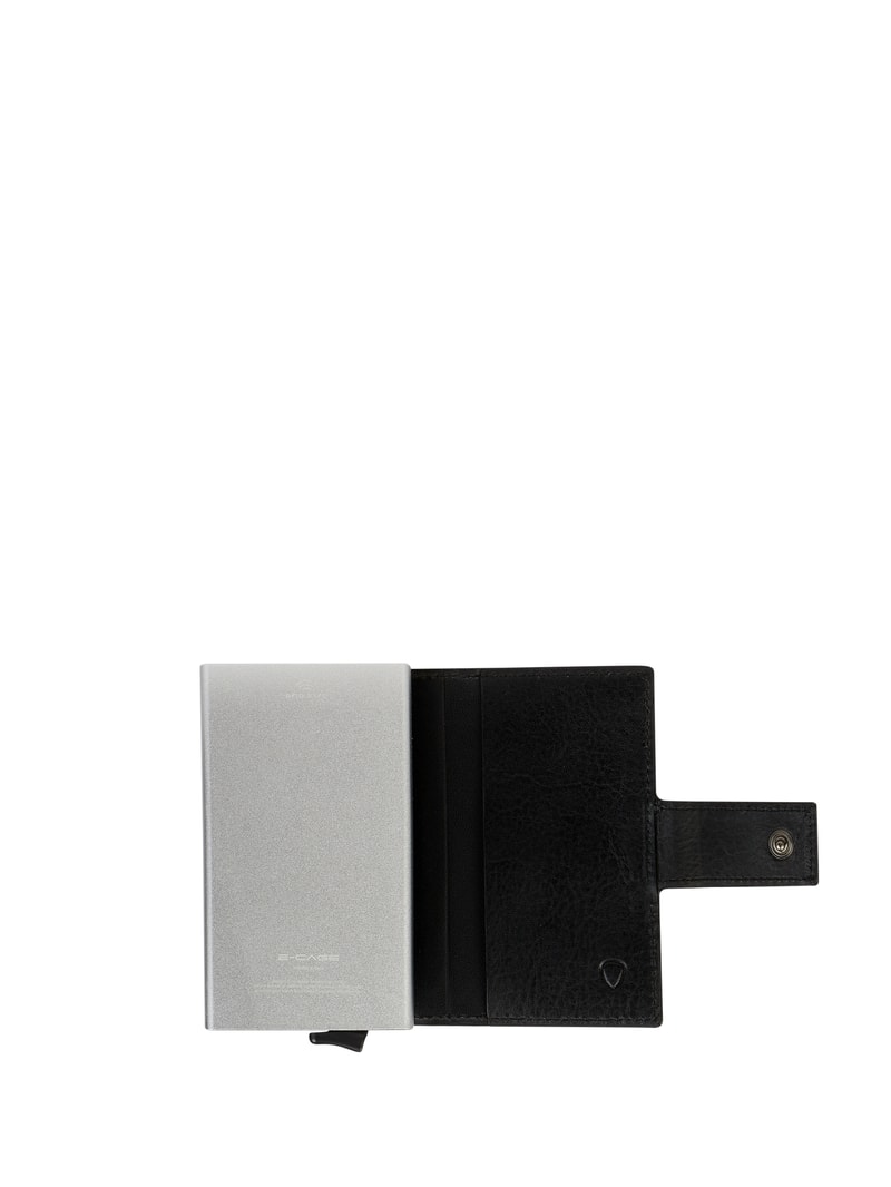 Kartenetui aus Leder Modell 'Carter c-two' in schwarz