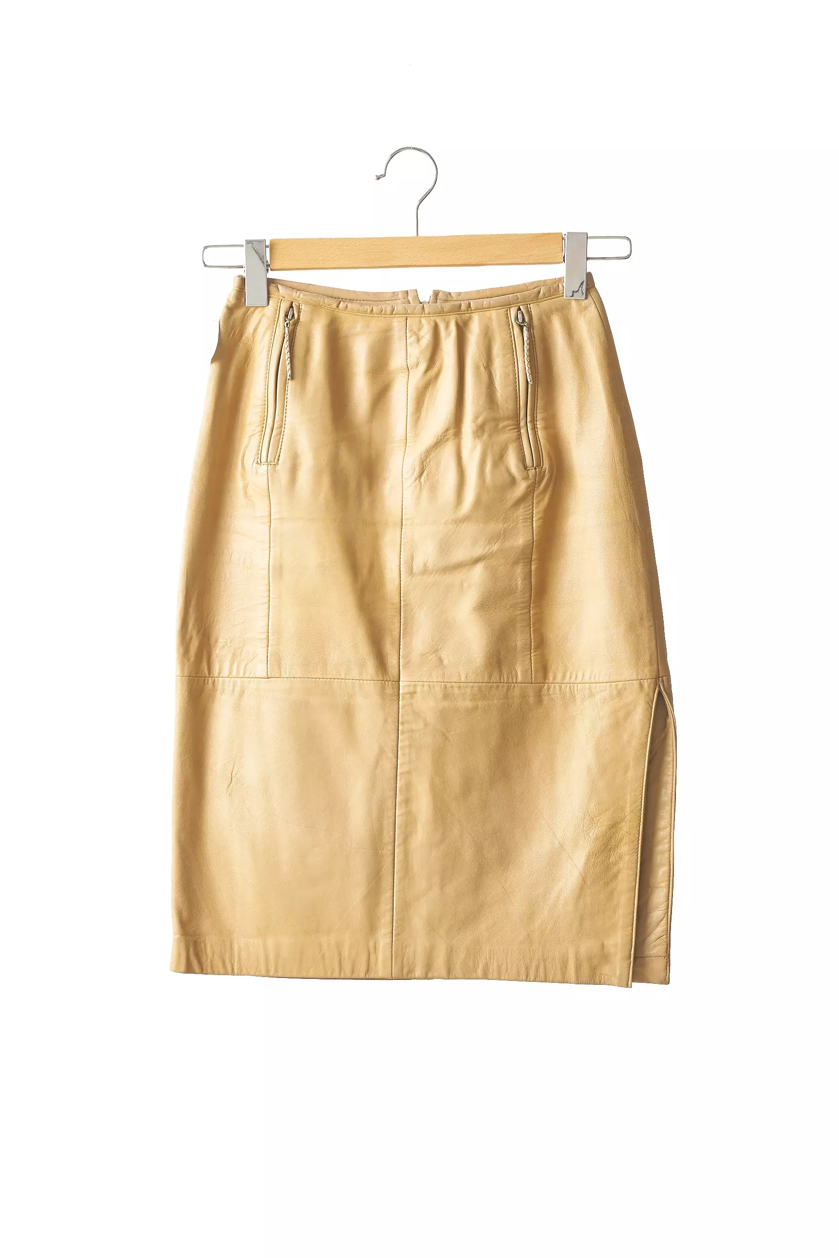 Znj Jupes Mi Longues Femme couleur beige