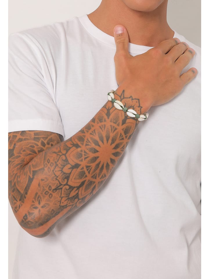 KUZZOI Armband 925 Sterling Silber Muschel in Grün günstig kaufen