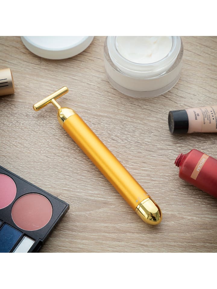 InnovaGoods Gesichtsmassagegerät in Gold - (B)3,2 x (H)14 x (T)1,4 cm günstig kaufen onesize