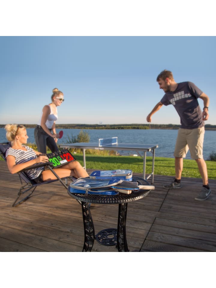 relaxdays 7 tlg. Tischtennis Set in Blau günstig kaufen onesize