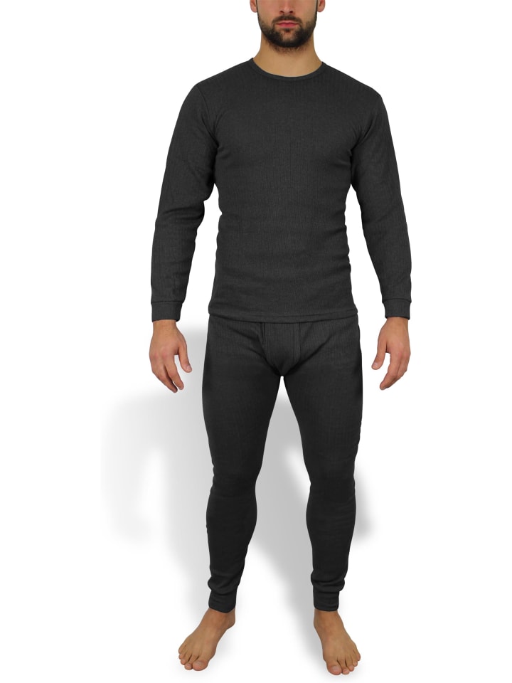 Normani Outdoor Sports Thermo Unterwäsche Garnitur in Schwarz günstig kaufen