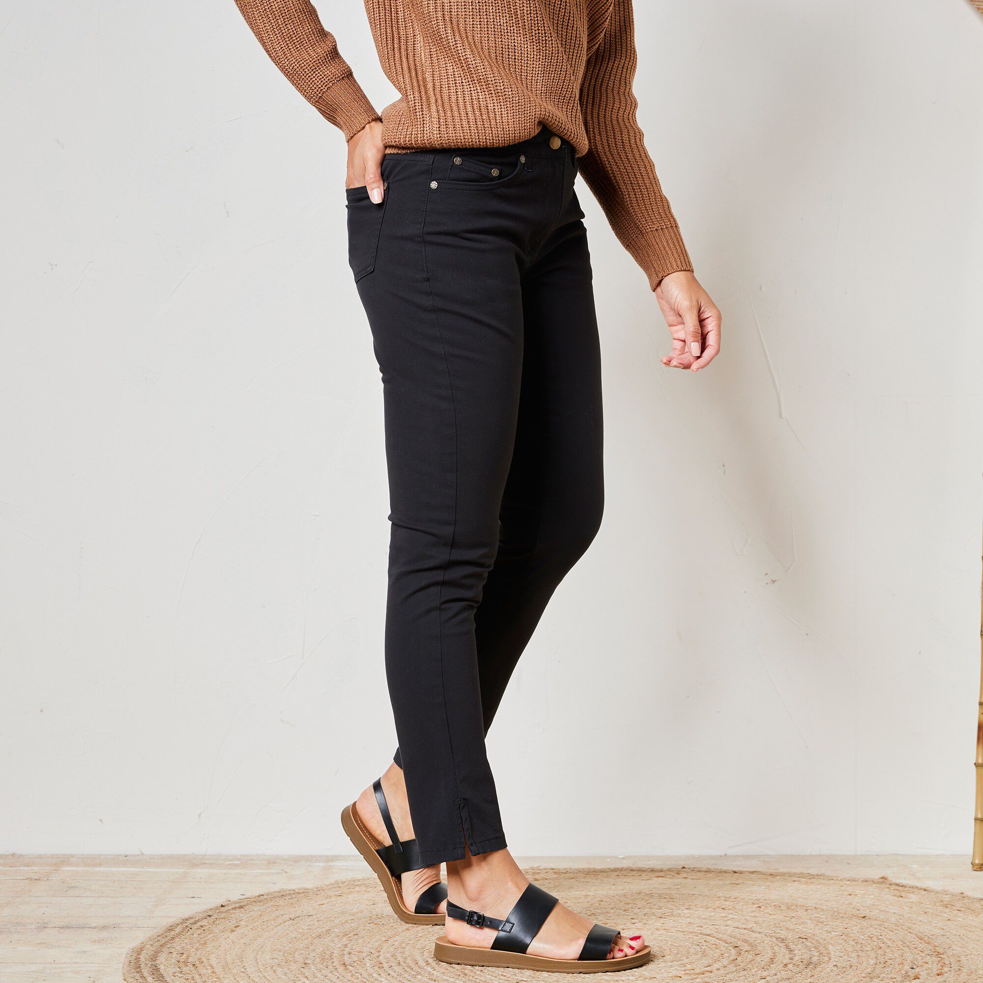 Pantalon fuselé 7/8 bi-stretch