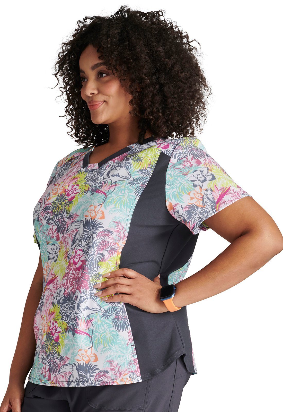 Cherokee Funktionsbluse Bunt bedruckter Damen Kasack 